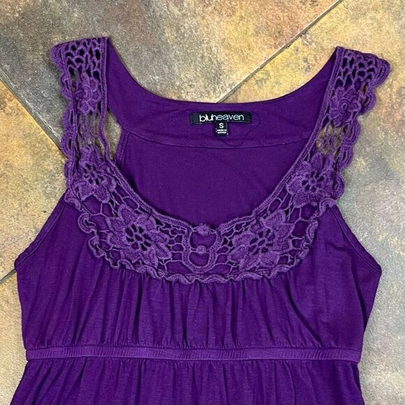 Bluheaven Purple Lace Tank Sundress Small - Picture 7 of 12
